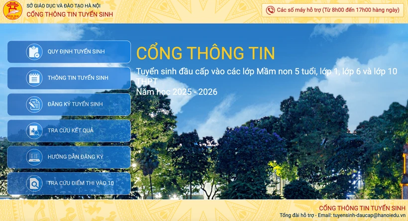 Hôm nay, phụ huynh Hà Nội thử nghiệm đăng ký tuyển sinh trực tuyến đầu cấp