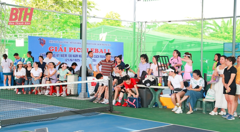 Gần 100 VĐV tranh tài tại Giải Pickleball chào mừng kỷ niệm 100 năm ngày Báo chí Cách mạng Việt Nam
