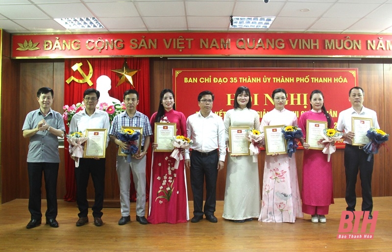 TP Thanh Hóa trao giải Cuộc thi Chính luận bảo vệ nền tảng tư tưởng của Đảng