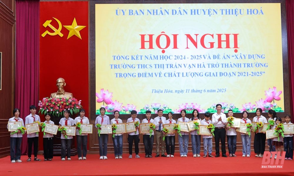 Thiệu Hóa tiếp tục khẳng định vị trí nhóm dẫn đầu giáo dục toàn tỉnh