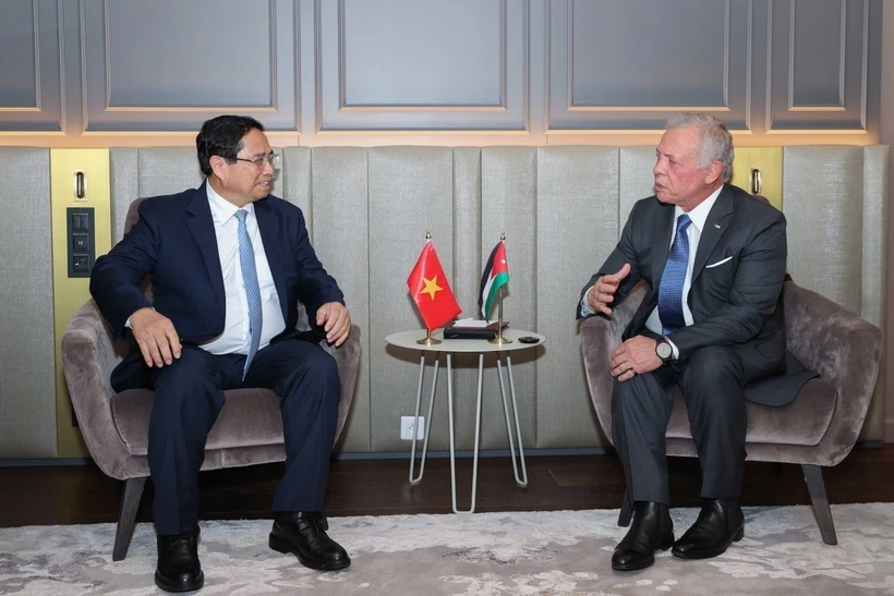 Thủ tướng Phạm Minh Chính hội kiến Quốc vương Jordan