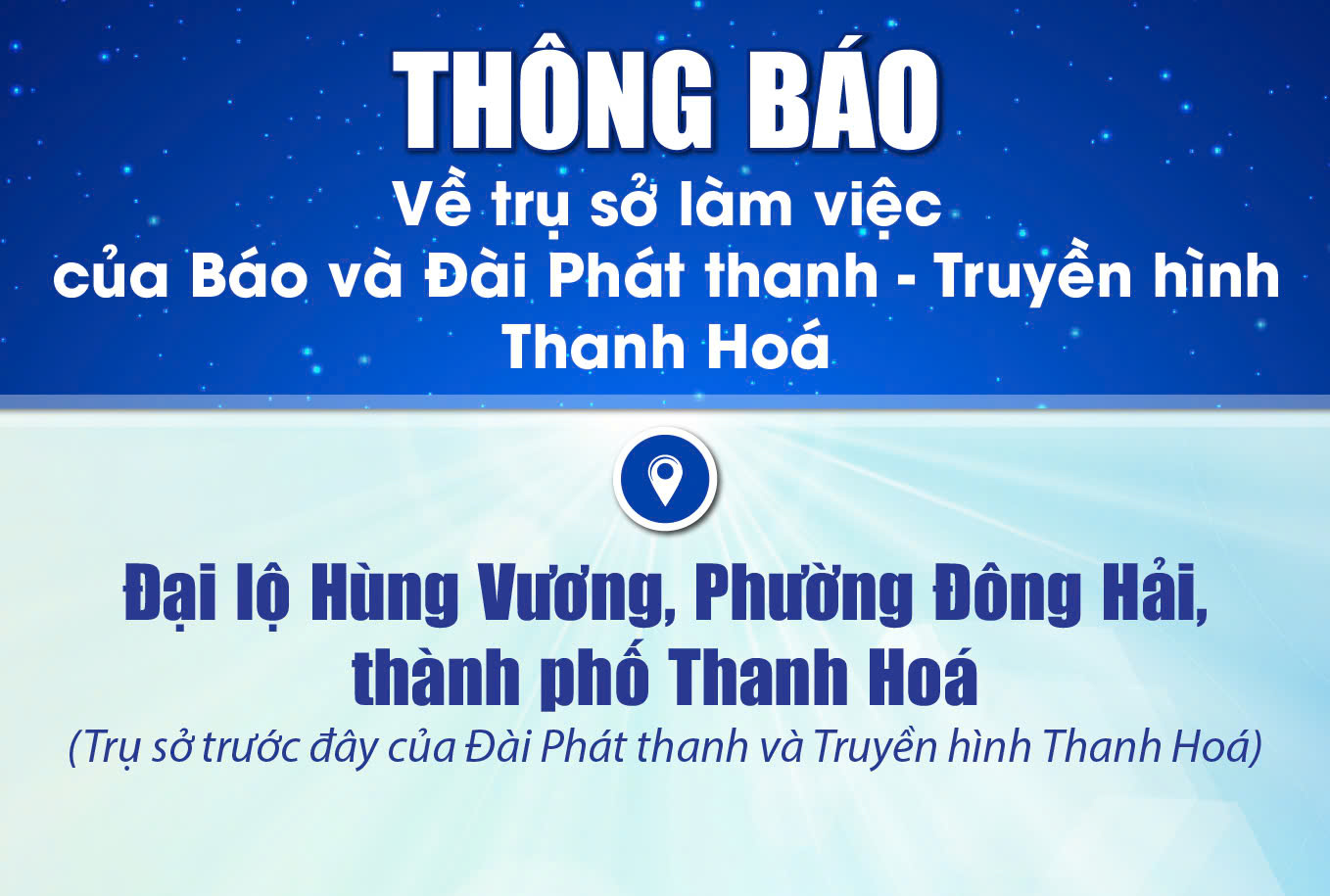 Thông báo về trụ sở làm việc của Báo và Đài Phát thanh – Truyền hình link đăng nhập m88