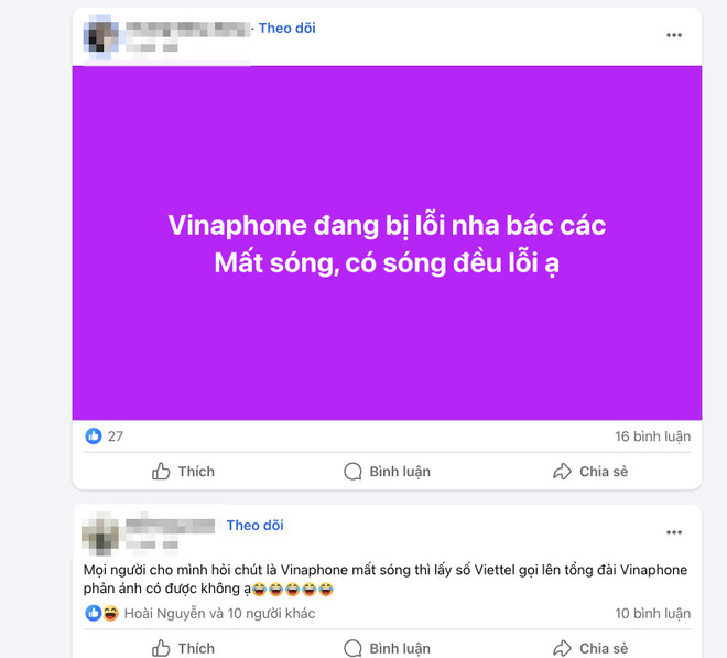 VinaPhone gặp sự cố kỹ thuật gây gián đoạn gọi, nhắn tin
