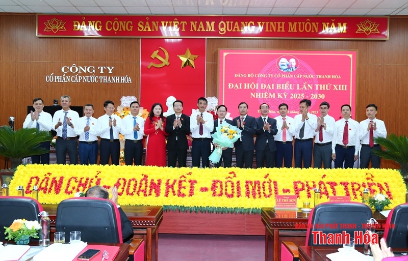 Đại hội Đại biểu Đảng bộ Công ty CP Cấp nước Thanh Hóa 