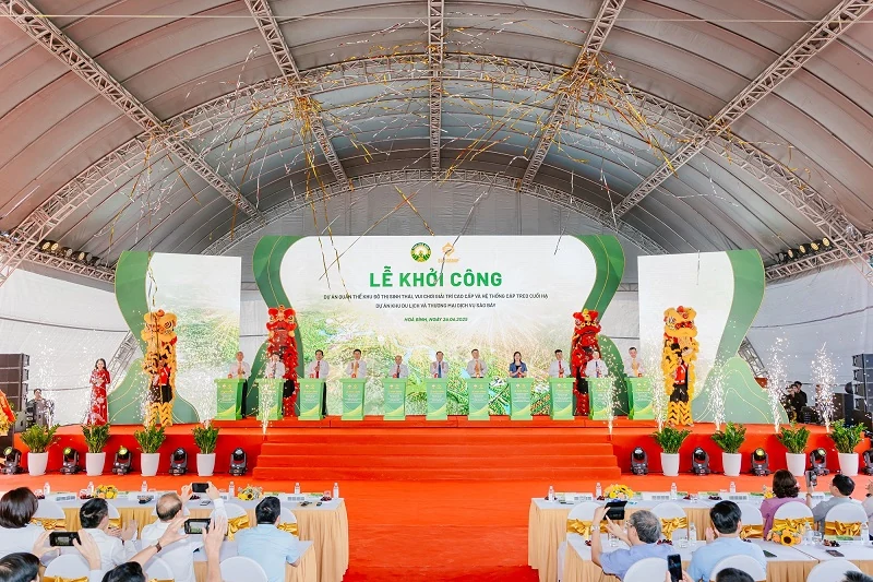 Sun Group khởi công Tổ cá cược bóng đá m88 nghỉ dưỡng khoáng nóng quy mô hơn 21.000 tỷ đồng tại Hòa Bình