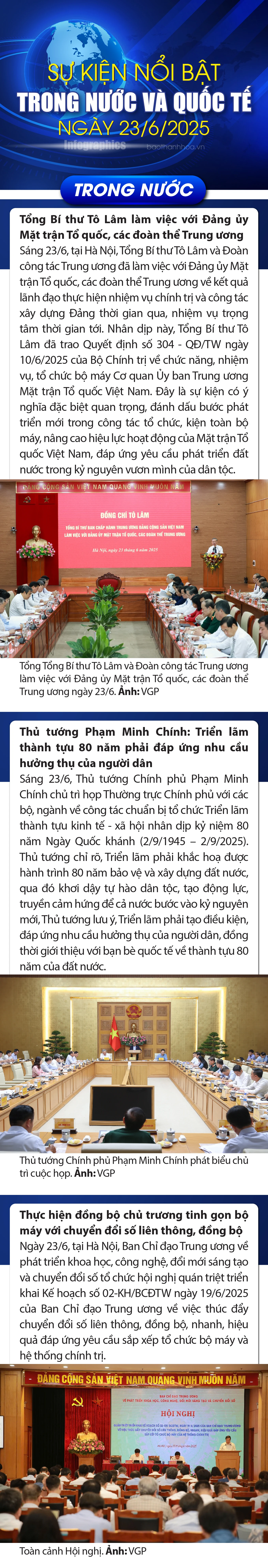 Sự kiện nổi bật trong nước, m88 cá cược thể thao trực tuyến tế ngày 23/6/2025