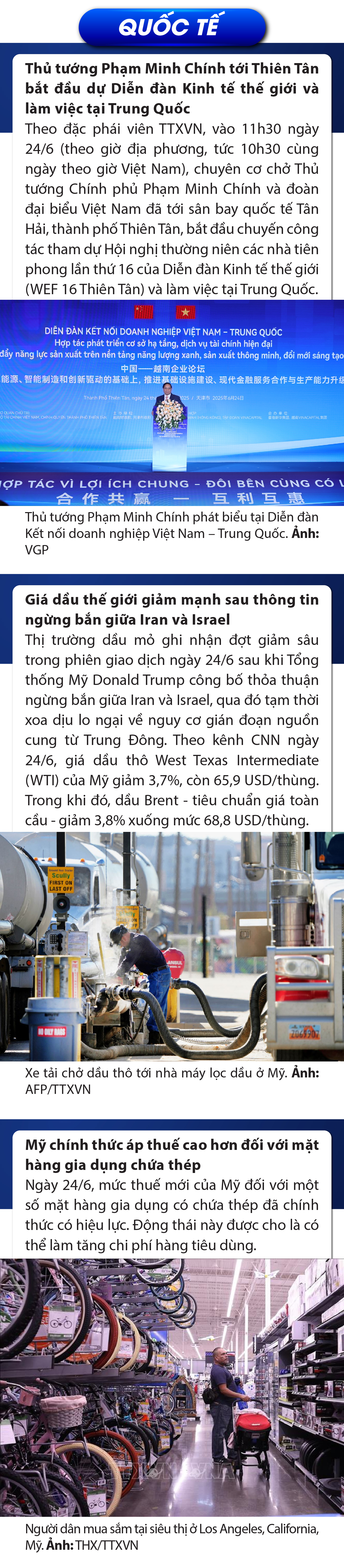 Sự kiện nổi bật trong nước, đăng ký m88 tế ngày 24/6/2025