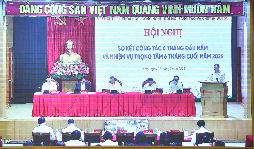 Ban Chỉ đạo Trung ương về phát dang nhap m88 khoa học, công nghệ, đổi mới sáng tạo và chuyển đổi số đánh giá kết quả thực hiện 6 tháng đầu năm 2025
