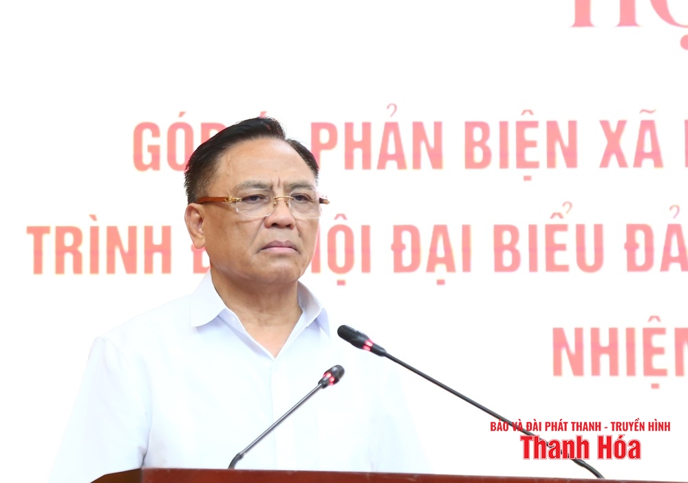 Góp ý, phản biện xã link vào m88 bhki dự thảo Báo cáo chính trị trình Đại link vào m88 bhki đại biểu Đảng bộ tỉnh Thanh Hóa lần thứ XX