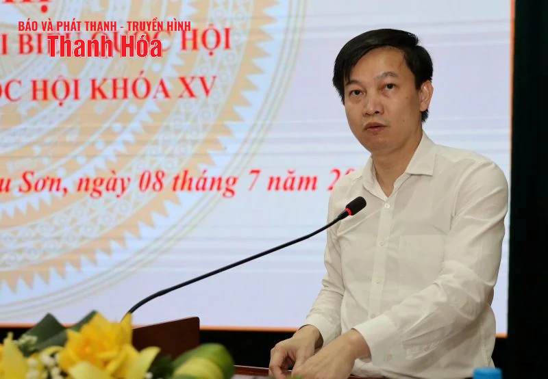 Đoàn ĐBQH tiếp xúc cử tri xã Thiệu Hóa và Triệu Sơn