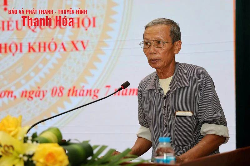 Đoàn ĐBQH tiếp xúc cử tri xã Thiệu Hóa và Triệu Sơn