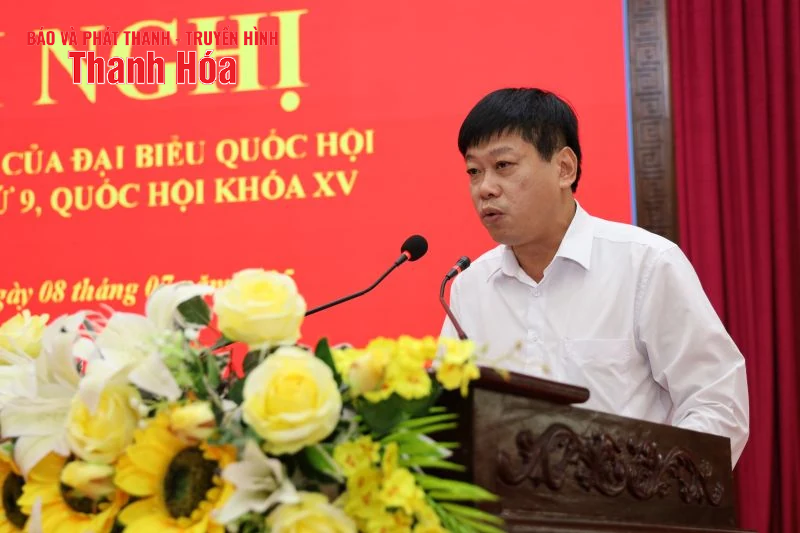 Đoàn ĐBQH tiếp xúc cử tri xã Thiệu Hóa và Triệu Sơn