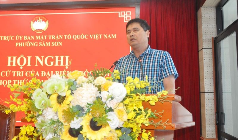 Đoàn ĐBQH tiếp xúc cử tri xã Hoằng Hóa và phường Sầm Sơn