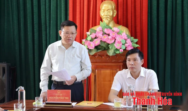 Phó Chủ tịch Thường trực UBND tỉnh thăm gia đình chính sách và làm việc với các xã Thượng Ninh, Như Xuân, Xuân Bình
