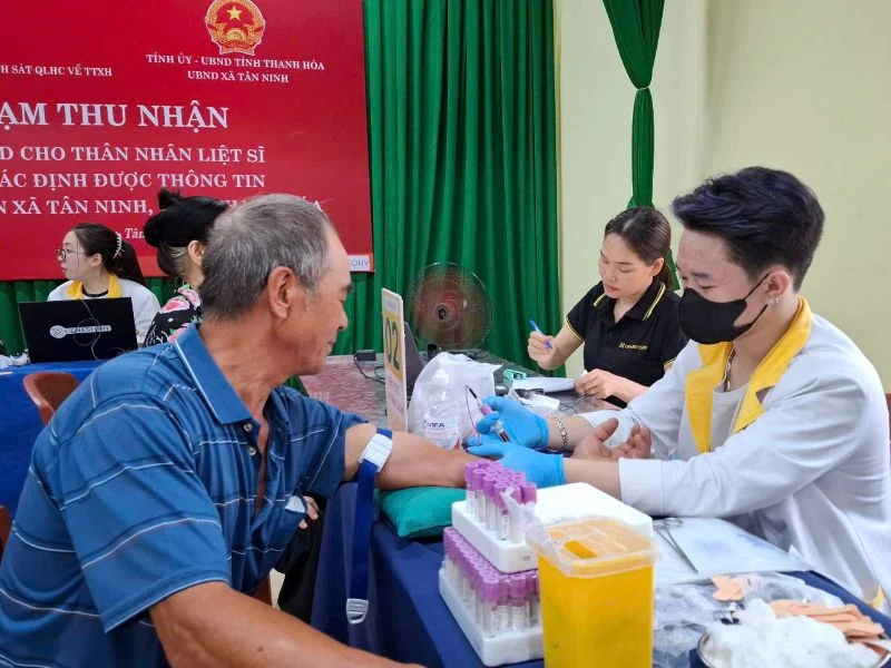 Xã Tân Ninh thu nhận mẫu ADN cho thân đăng ký m88 liệt sĩ chưa xác định được thông tin