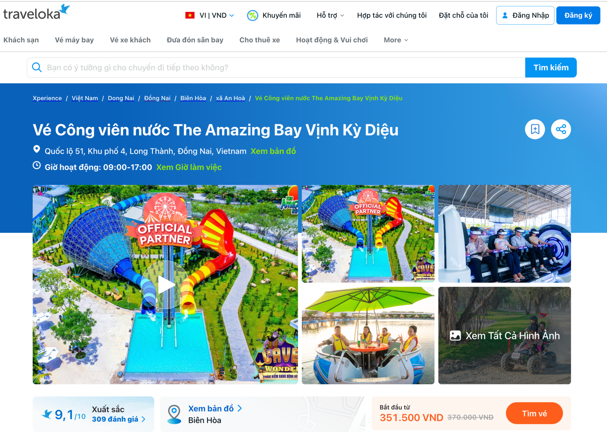 Khám phá công viên nước Amazing Bay với ưu đãi hấp dẫn trên m m88