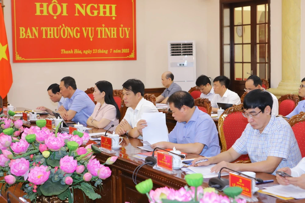 Ban Thường vụ Tỉnh ủy nghe báo cáo tiến độ chuẩn bị Đại hội Đảng bộ tỉnh lần thứ XX, nhiệm kỳ 2025-2030
