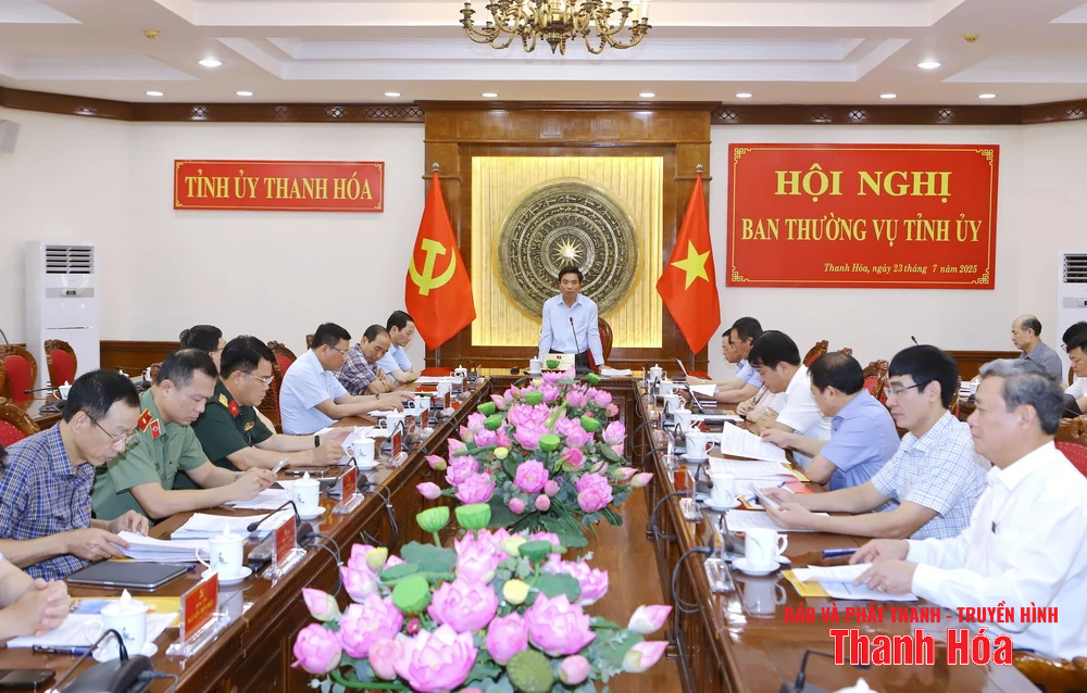 Ban Thường vụ Tỉnh ủy nghe báo cáo tiến độ chuẩn bị Đại hội Đảng bộ tỉnh lần thứ XX, nhiệm kỳ 2025-2030