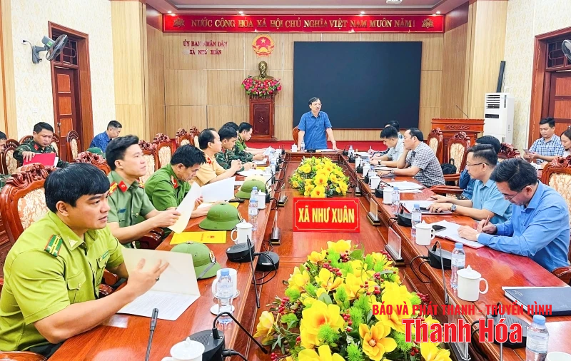 Kiểm tra công tác ứng phó với bão tại Như Xuân, Thường Xuân và hồ thủy lợi Cửa Đạt