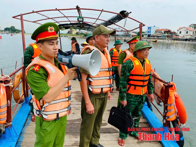 Công an Thanh Hóa triển khai đồng bộ các phương án ứng phó với bão số 3
