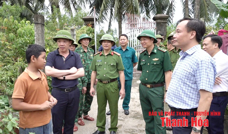 Công an Thanh Hóa triển khai đồng bộ các phương án ứng phó với bão số 3