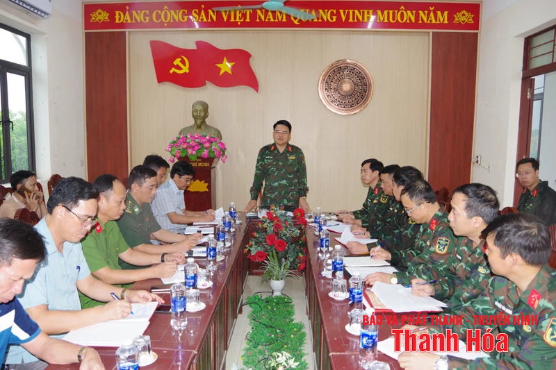 Chỉ huy trưởng Bộ CHQS tỉnh kiểm tra công tác phòng chống bão số 3