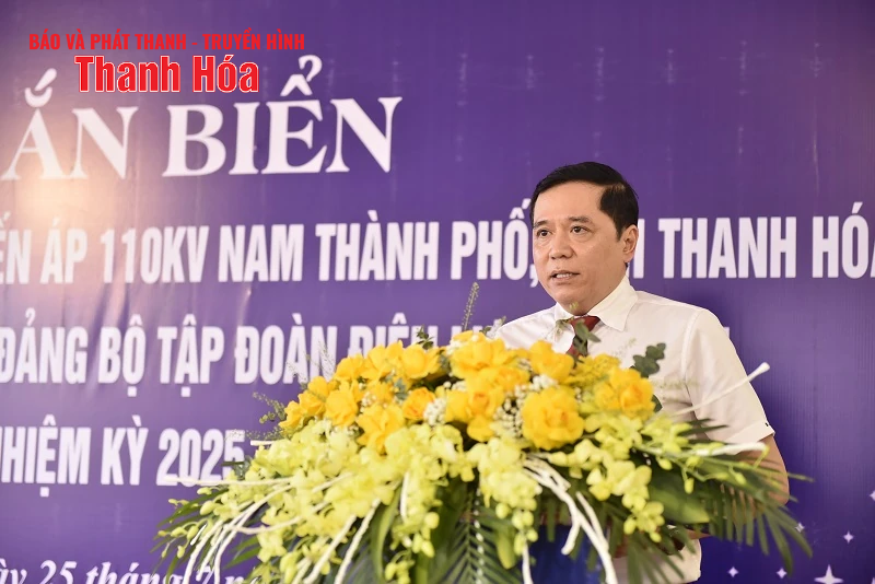 Gắn biển công link vào m88 bhki chào mừng Đại hội đại biểu Đảng bộ Tập đoàn Điện lực Việt Nam