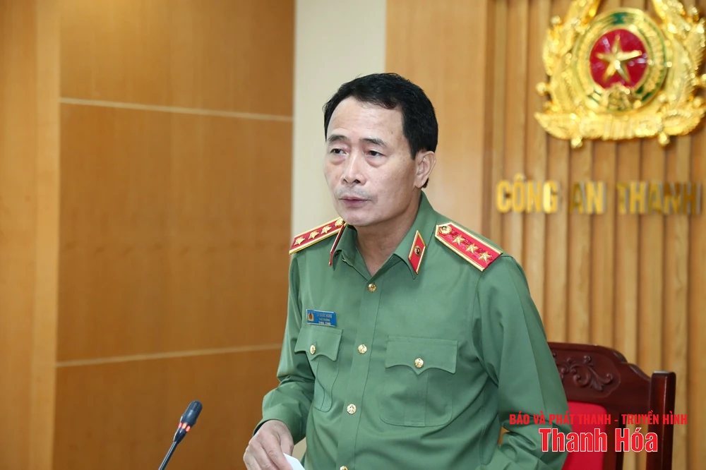 Duyệt nội dung và công tác chuẩn bị tổ chức Đại hội Đảng bộ Công an tỉnh Thanh Hóa lần thứ XX