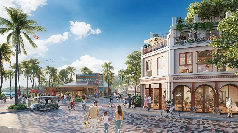 Hỷ Phường, Tài Phường: Phố tài lộc trung tâm dự án Sun Group Cát Bà