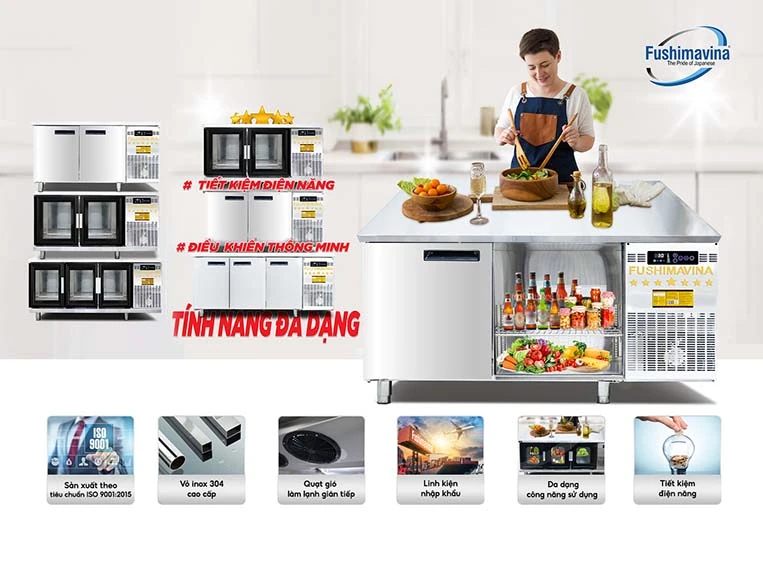 link m88 - Chuyên cung cấp bàn đông inox lạnh sâu, tiết kiệm điện năng