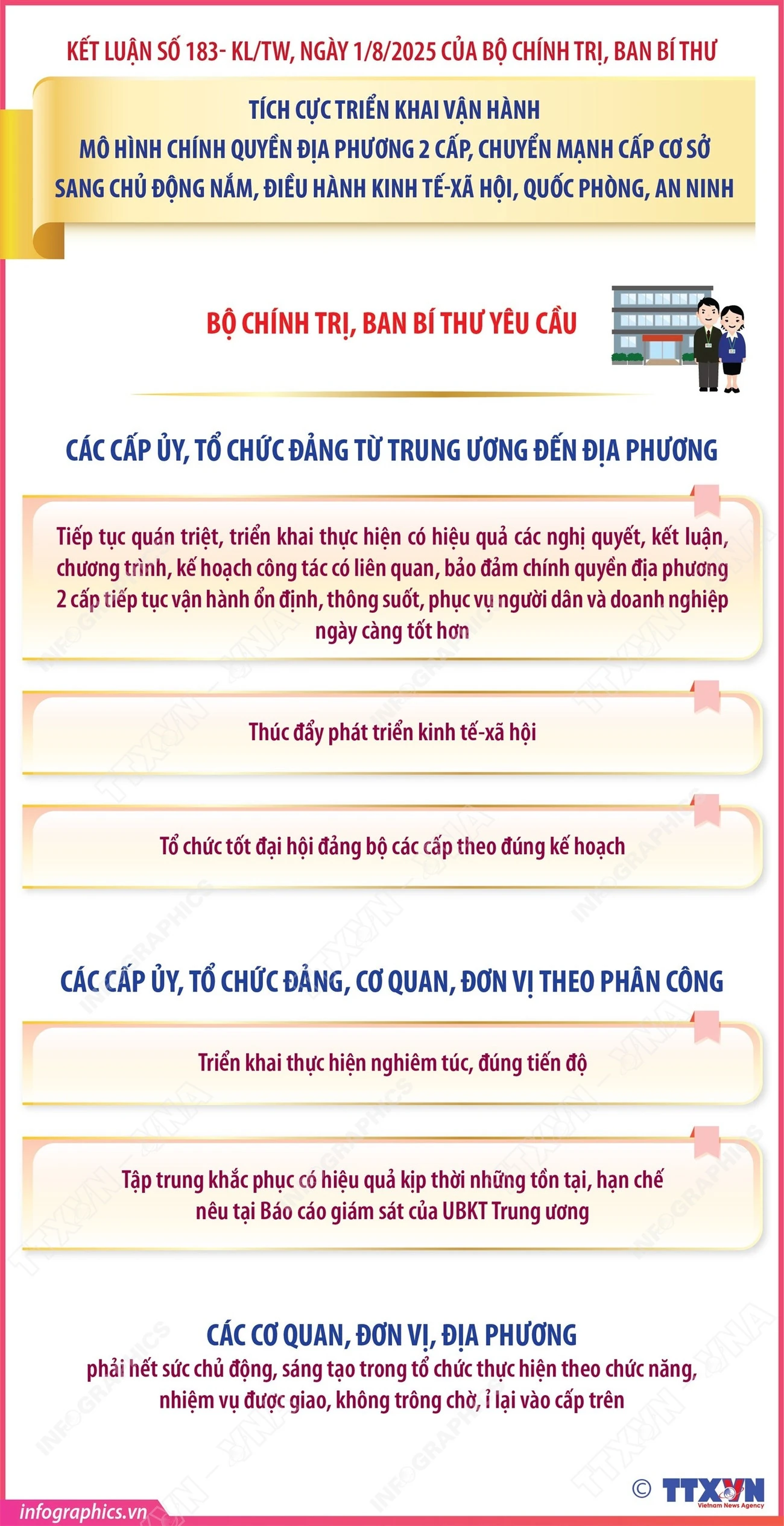Bảo đảm chính quyền địa phương 2 cấp tiếp tục vận hành ổn định, thông suốt