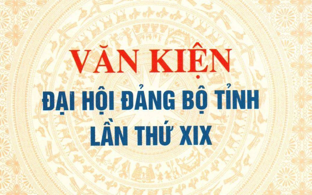 Văn kiện Đại hội Đại biểu Đảng bộ tỉnh Thanh Hóa lần thứ XIX