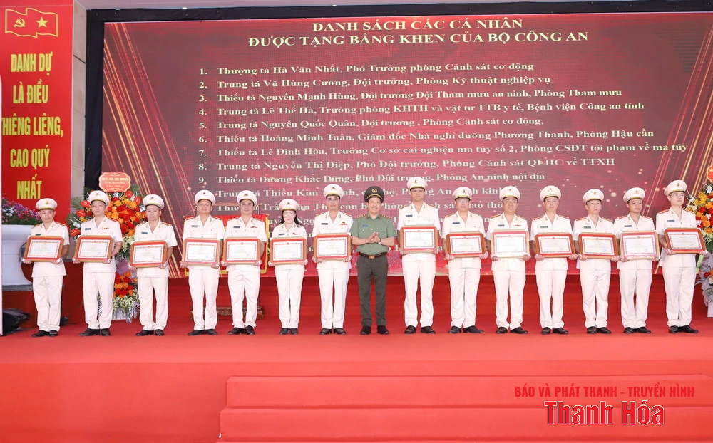 Thanh Hóa tổ chức trọng thể Lễ kỷ niệm 80 năm Ngày truyền thống Công an Nhân dân và 20 năm Ngày hội Toàn dân bảo vệ an ninh Tổ quốc