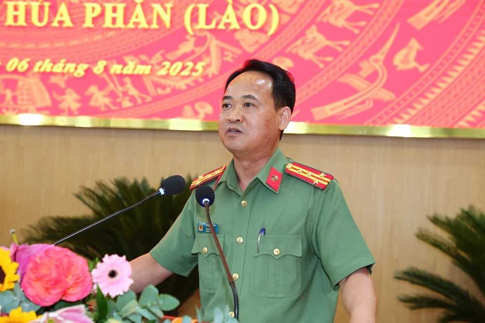Thống nhất cơ chế phối hợp trong công tác bảo đảm an ninh, trật tự trên tuyến biên giới Thanh Hóa - Hủa Phăn (Lào)