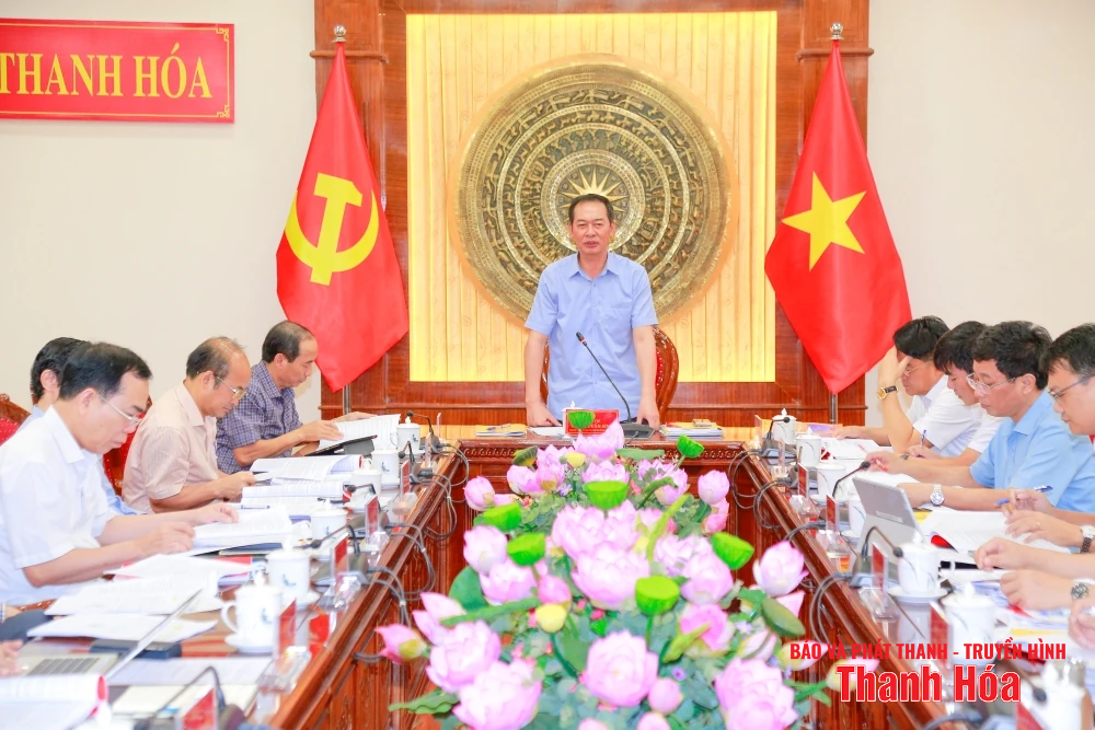 Phó Bí thư Tỉnh ủy Trịnh Tuấn sinh chủ trì hội nghị về công tác chuẩn bị Đại hội Đảng bộ các phường