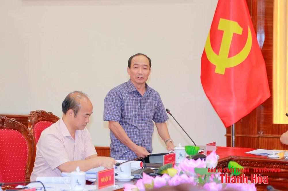 Phó Bí thư Tỉnh ủy Trịnh Tuấn sinh chủ trì hội nghị về công tác chuẩn bị Đại hội Đảng bộ các phường