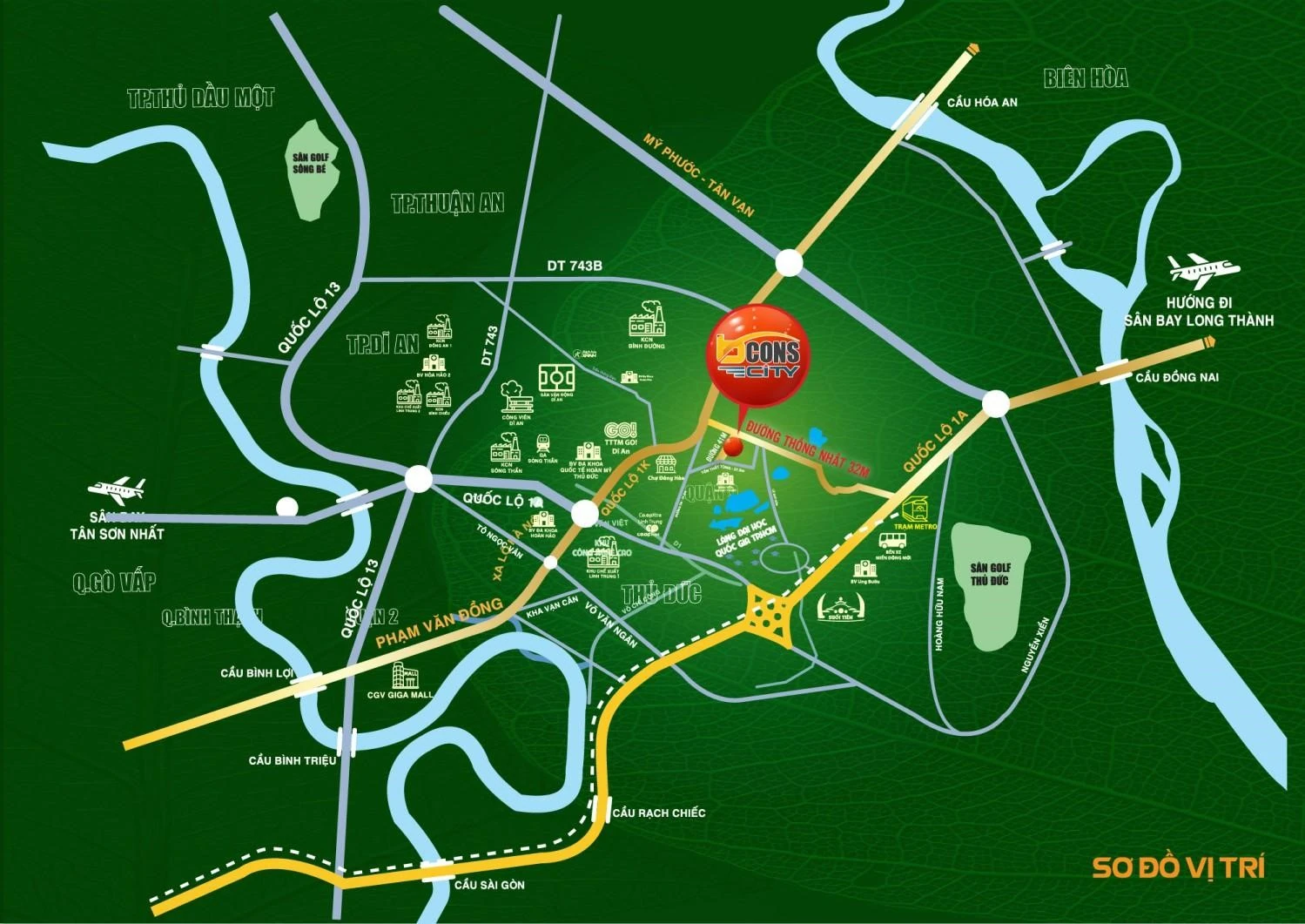 Đánh giá căn hộ tháp Green Diamond của dự án Bcons City