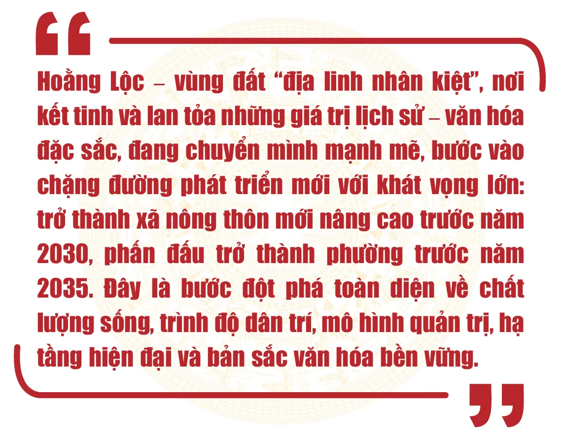Hoằng Lộc – Khát vọng vươn tầm: Từ quyết tâm xây dựng xã nông thôn mới nâng cao đến vươn lên thành đô thị văn minh, giàu bản sắc và hạnh phúc