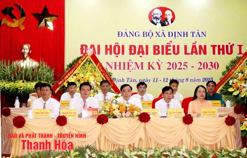 Đại hội Đại biểu Đảng bộ xã Định Tân lần thứ I, nhiệm kỳ 2025-2030