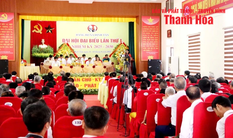 Đại hội Đại biểu Đảng bộ xã Định Tân lần thứ I, nhiệm kỳ 2025-2030