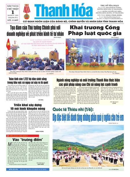 Số 11407 - Chủ nhật, ngày 01/06/2025