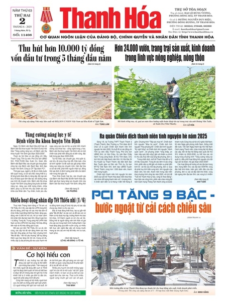 Số 11408 - Thứ Hai, ngày 02/06/2025