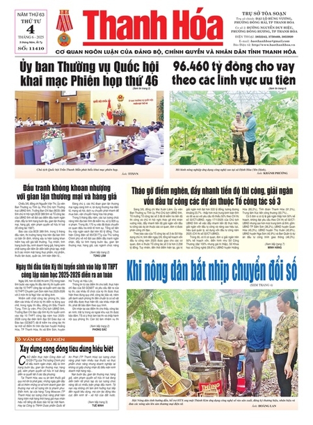 Số 11410 - Thứ Tư, ngày 04/06/2025