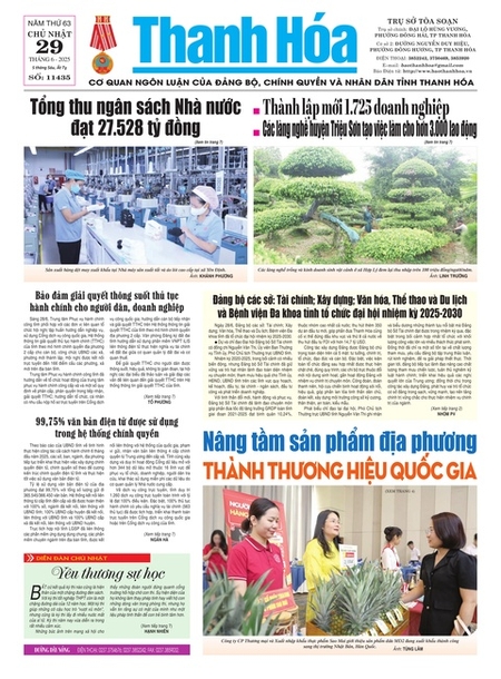 Số 11435 - Chủ nhật, ngày 29/06/2025