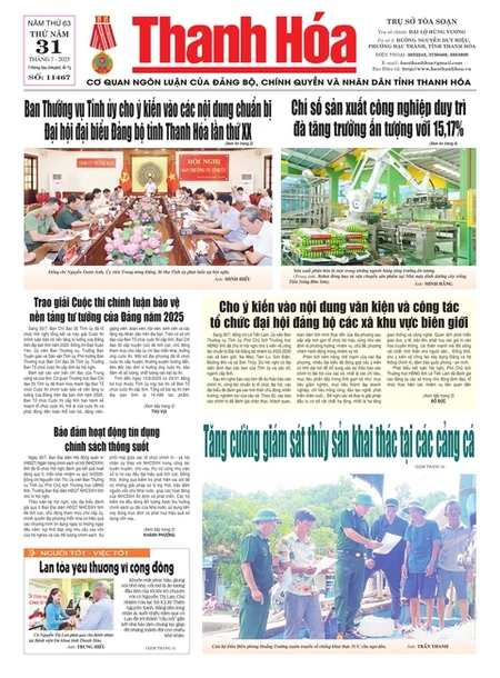 Số 11467 - Thứ Năm, ngày 31/07/2025