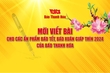 Mời viết bài cho các ấn phẩm báo tết, báo xuân Giáp Thìn 2024 của Báo Thanh Hóa