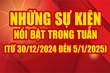 Những sự kiện nổi bật trong tuần