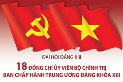 18 đồng chí Ủy viên Bộ Chính trị Ban Chấp hành TW Đảng khóa XIII