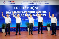 Công ty Điện lực Thanh Hóa phát động đẩy mạnh xây dựng văn hóa an toàn lao động năm 2021