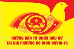 [Infographic] - Hướng dẫn tổ chức bầu cử tại địa phương có dịch COVID-19